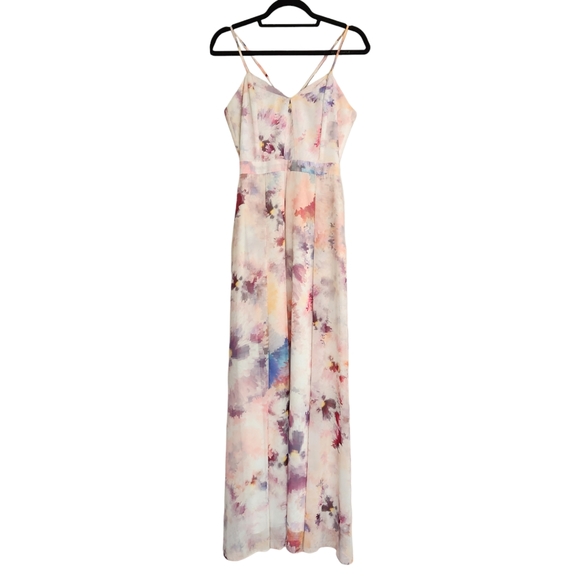 HUNTER BELL Dresses & Skirts - HUNTER BELL New York Maxi Gown Dress - Multicolor Watercolor Print